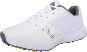 Golf Shoes for Mens Spikeless Wide Fitting Waterproof Golf Sneakers Non-Slip Four Seasons All Weather Plus Size,B,9.5