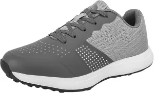 Golf Shoes for Mens Spikeless Wide Fitting Waterproof Golf Sneakers Non-Slip Four Seasons All Weather Plus Size,D,11.5