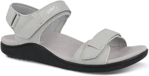 Gravity Defyer Women's GDEFY Hilnor Leather Fashion Slides - VersoShock Proven Performance Orthotic Stress Recovery Outdoor Sandals