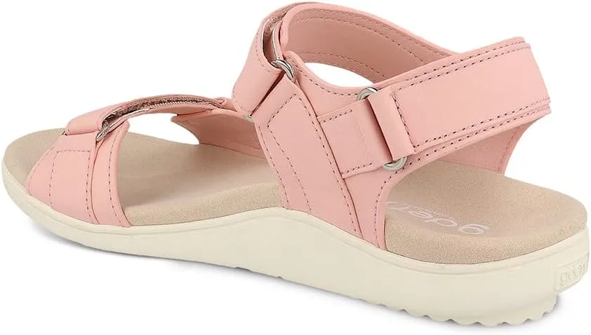 Gravity Defyer Women's GDEFY Hilnor Leather Fashion Slides - VersoShock Proven Performance Orthotic Stress Recovery Outdoor Sandals