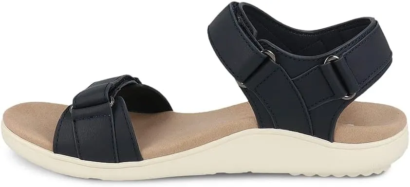 Gravity Defyer Women's GDEFY Hilnor Leather Fashion Slides - VersoShock Proven Performance Orthotic Stress Recovery Outdoor Sandals