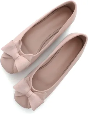 Hee grand Classic Solid Square Toe Ballet Flats for Women Comfort Casual Flats Lightweight Slip on Loafers Suede Dress Shoes