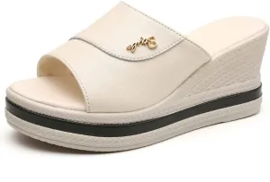 HESBITEUL Womens Platform Sandals Comfortable Walking Orthopedic Slippers Ladies Arch Support Sandals