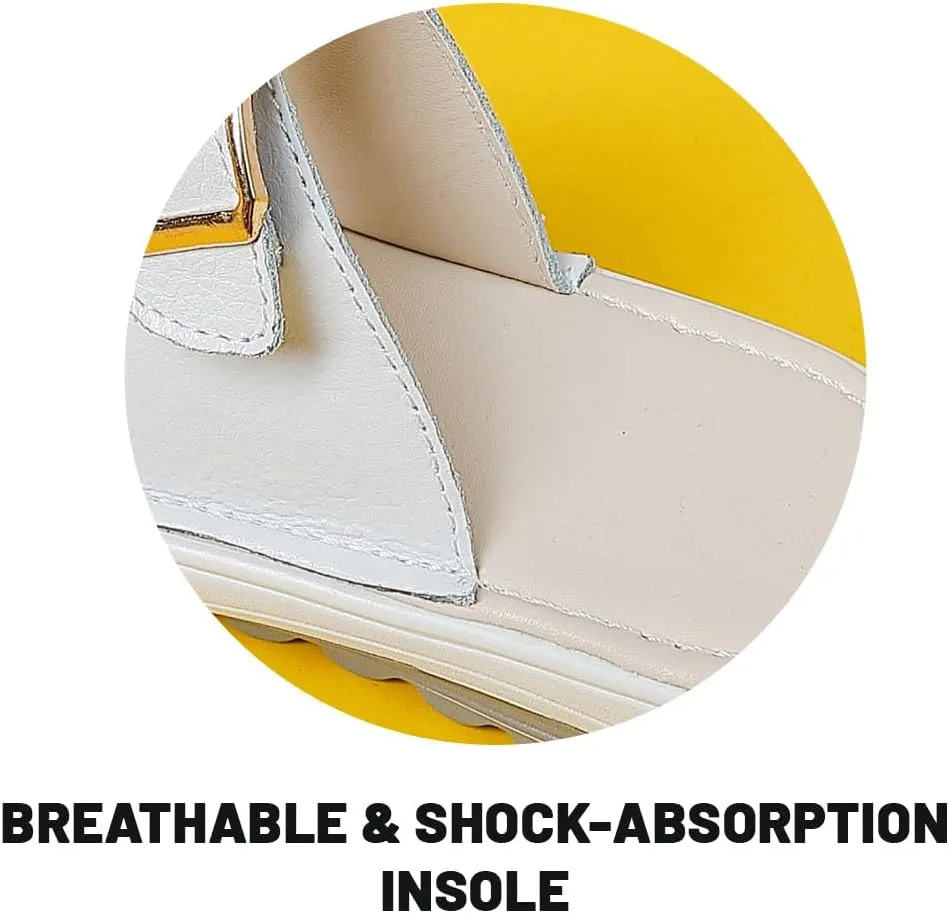 HESBITEUL Womens Platform Sandals Comfortable Walking Orthopedic Slippers Ladies Arch Support Sandals