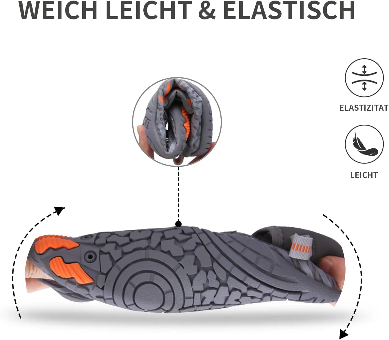 Hike Barefoot Shoes for Women Men - Quick Dry Wide Toe Box Beach Swim Athletic Sports Shoes, Non-Slip Hike Yoga Lightweight Footwear Aqua Hiking Walking Kayaking Diving Surfing