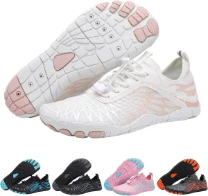 Hike Barefoot Shoes for Women Men Waterproof Trail Running Healthy & Non-Slip Barefoot Shoes Beach Pool Aqua Swim Surf Hiking Walking Footwear with Wide Toe Box