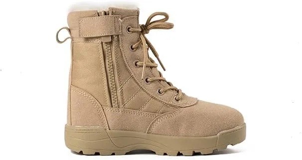 Hiking Boots Girls Boys Summer Camp Waterproof Anti-collision Non-slip Desert Boots Military Fan Shoes Children's Work Boots