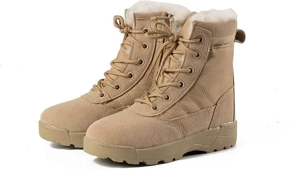 Hiking Boots Girls Boys Summer Camp Waterproof Anti-collision Non-slip Desert Boots Military Fan Shoes Children's Work Boots