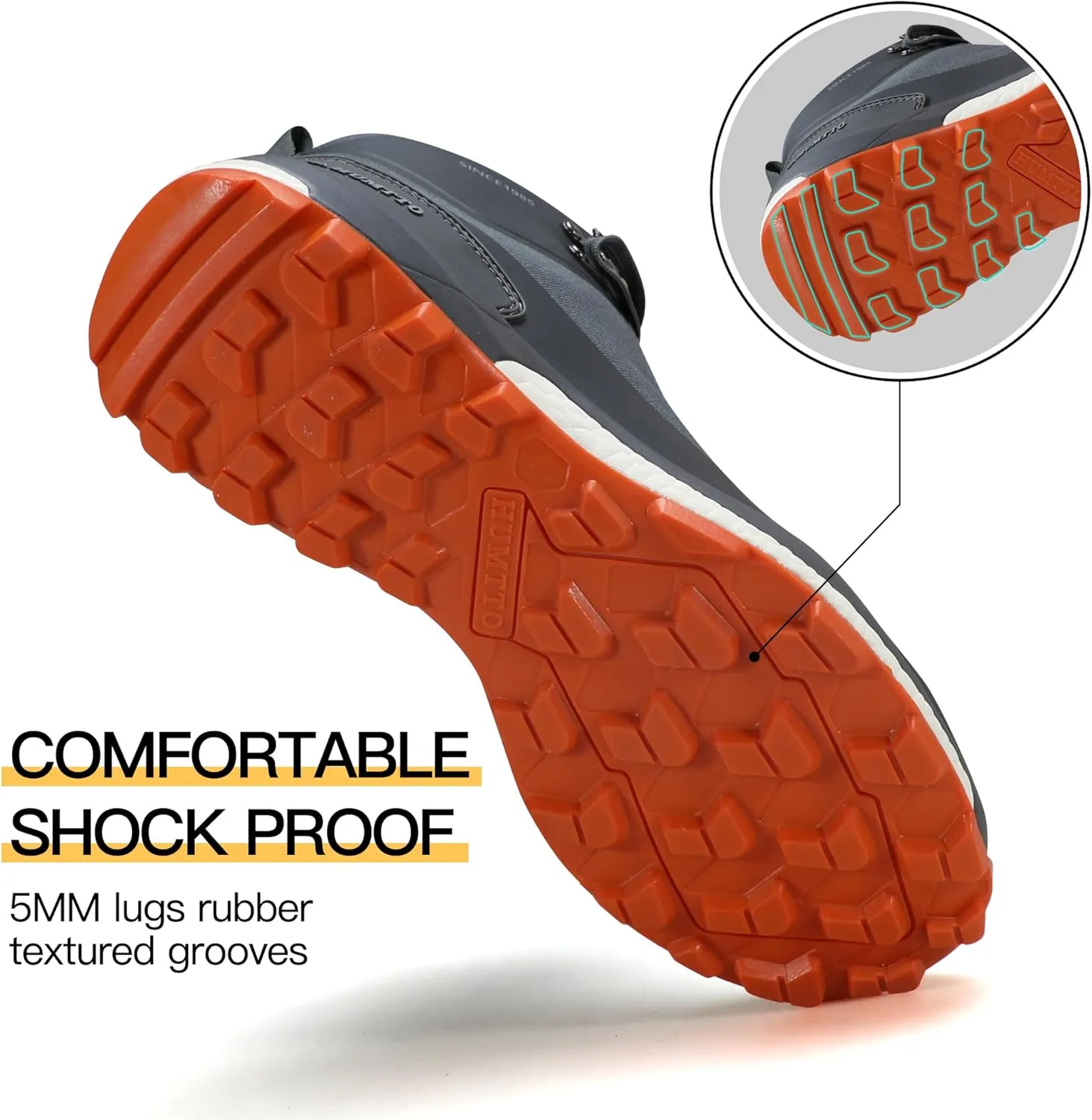 HUMTTO Men's All-Terrain Waterproof Hiking Boots Lightweight Breathable Outdoor Ankle Boots Trekking Hiking Shoes