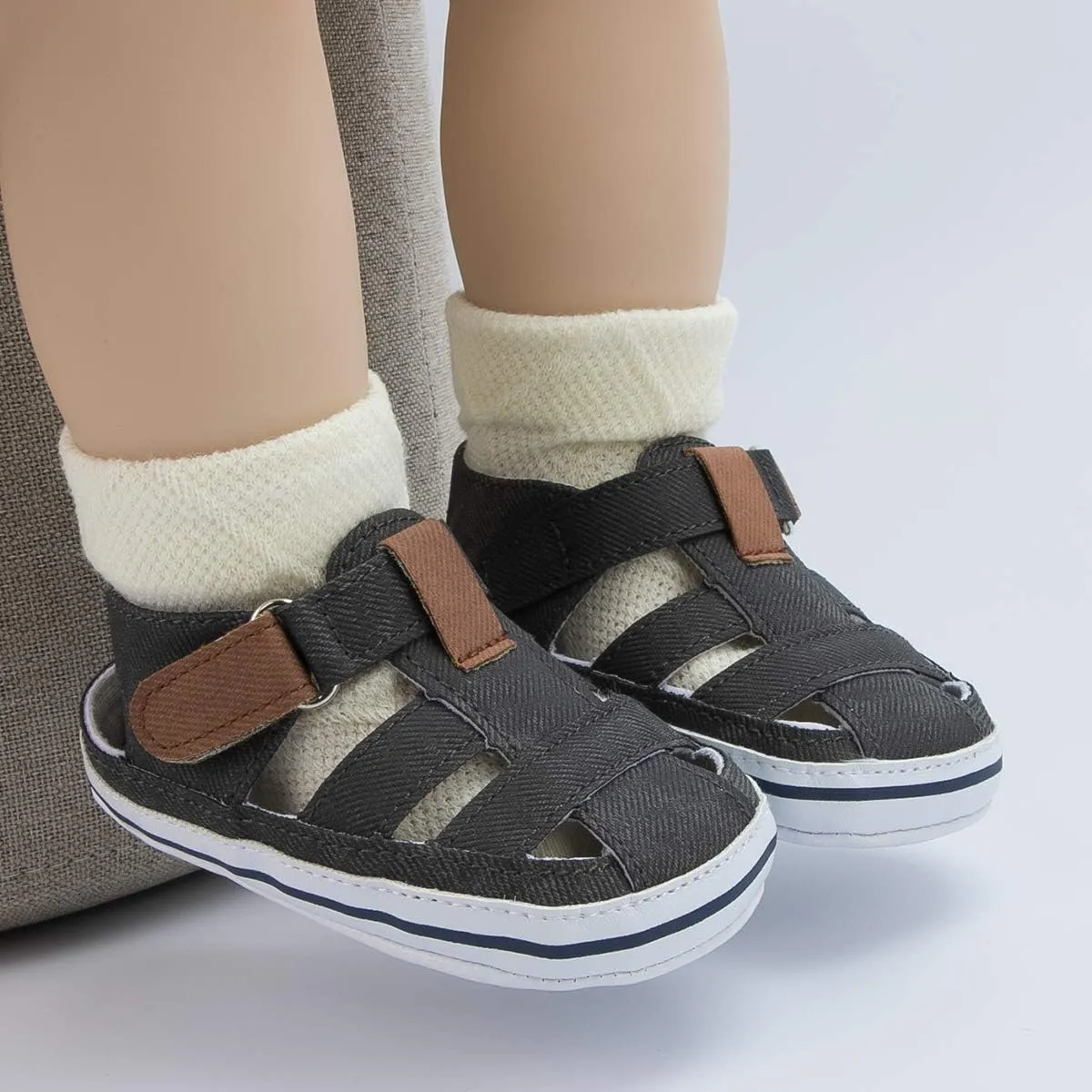 Infant Boys Girls Sandals Breathable Premium Baby Summer Outdoor Casual Beach Shoes Lightweight Toddler Flower Bowknot Anti Slip Rubber Sole Newborn Prewalker First Crib Shoes