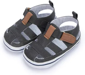 Infant Boys Girls Sandals Breathable Premium Baby Summer Outdoor Casual Beach Shoes Lightweight Toddler Flower Bowknot Anti Slip Rubber Sole Newborn Prewalker First Crib Shoes