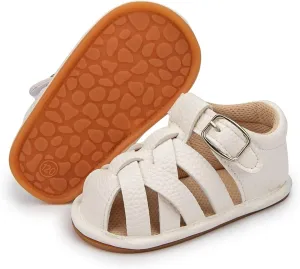 Infant Boys Girls Sandals Breathable Premium Baby Summer Outdoor Casual Beach Shoes Lightweight Toddler Flower Bowknot Anti Slip Rubber Sole Newborn Prewalker First Crib Shoes