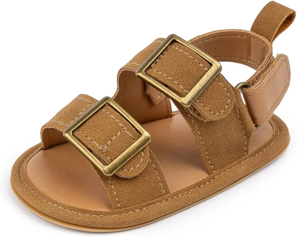 Infant Boys Girls Sandals Breathable Premium Baby Summer Outdoor Casual Beach Shoes Lightweight Toddler Flower Bowknot Anti Slip Rubber Sole Newborn Prewalker First Crib Shoes