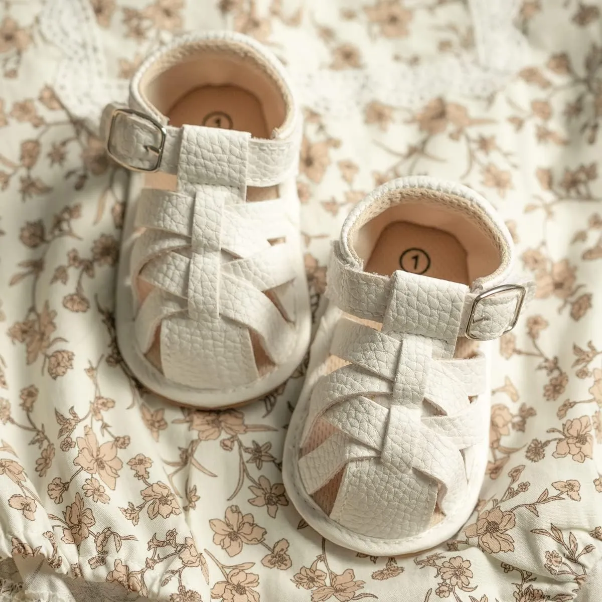 Infant Boys Girls Sandals Breathable Premium Baby Summer Outdoor Casual Beach Shoes Lightweight Toddler Flower Bowknot Anti Slip Rubber Sole Newborn Prewalker First Crib Shoes
