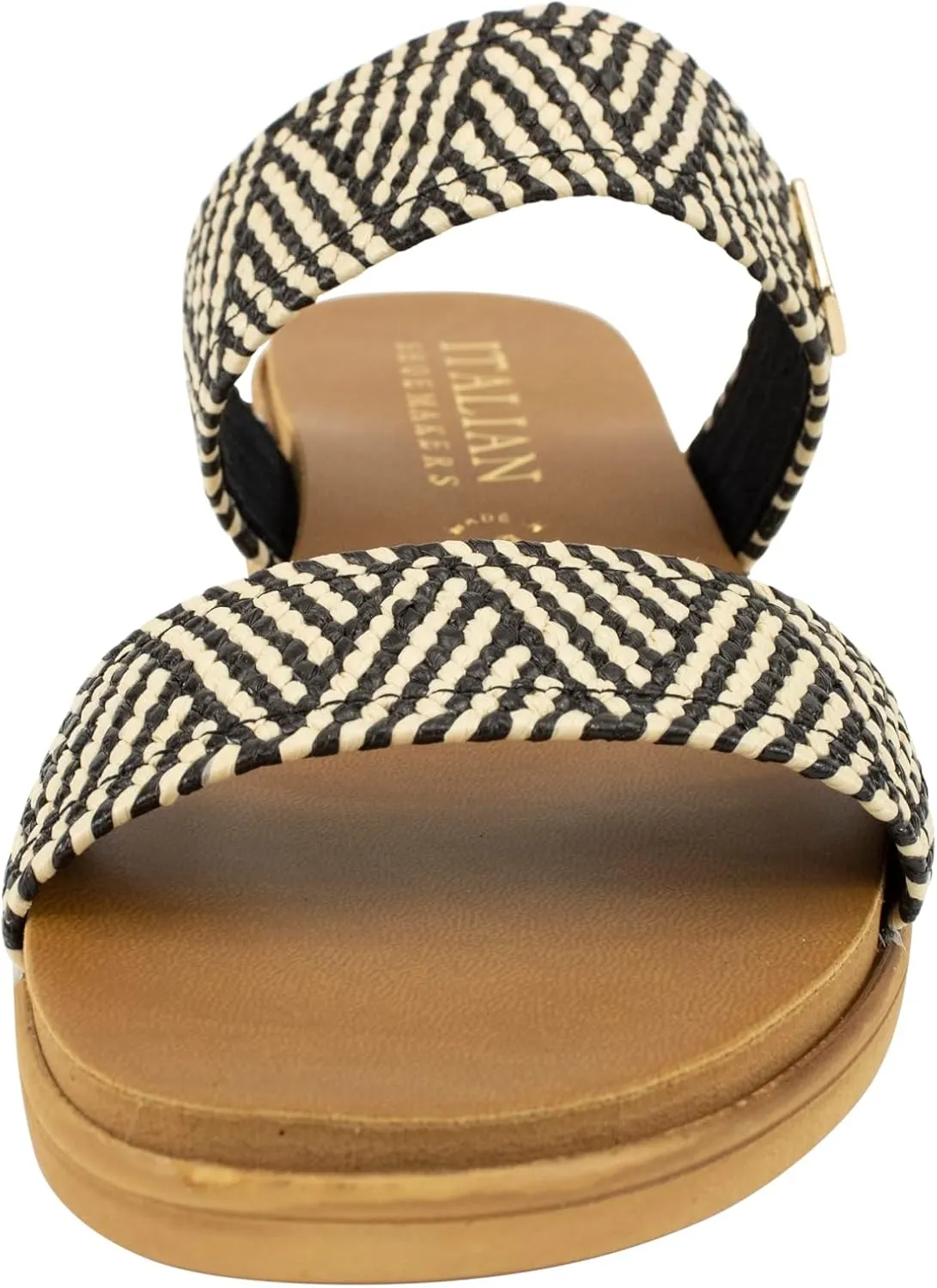 ITALIAN Shoemakers Women's Navya Slide Wedge Double Band Sandal for Women