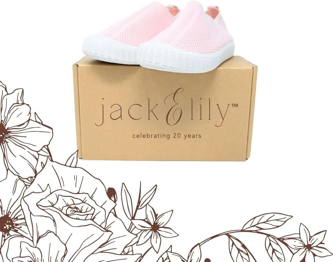 Jack & Lily Canvas Sneakers for Kids - Breathable Toddler Shoes with Non-Slip Sole for Confident Steps - Slip on Shoes for Comfort & Daily Play - Baby Sneakers Keep Little Feet Happy All Day