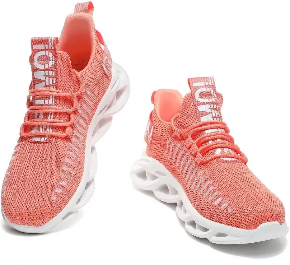Jakcuz Women's Lace Up Walking Shoes Breathable Ultra Lightweight Sport Casual Ladies Girls Fashion Platform Sneakers