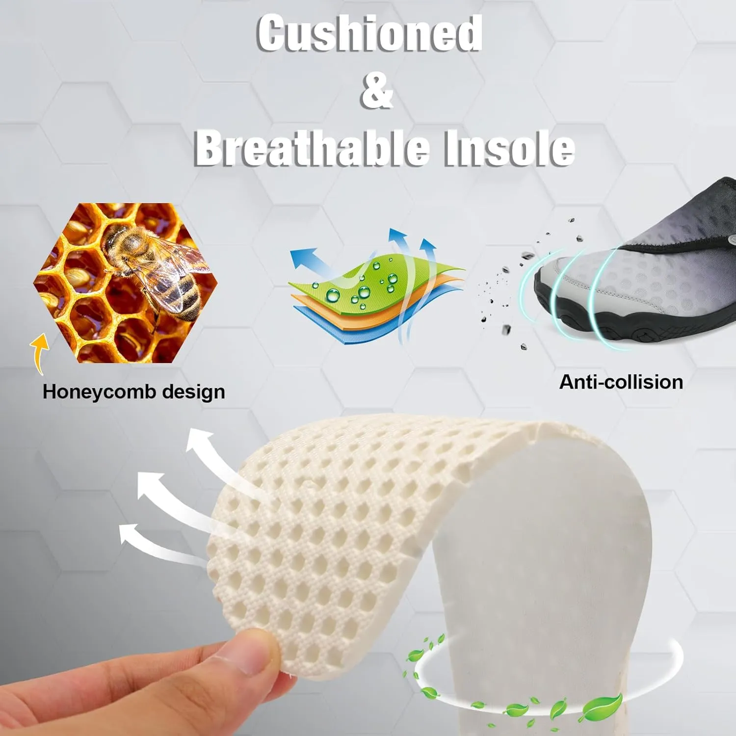 JIASUQI Water Shoes for Men Women Barefoot Swim Beach Shoes Quick Dry Hiking Shoes Sneakers for Adults