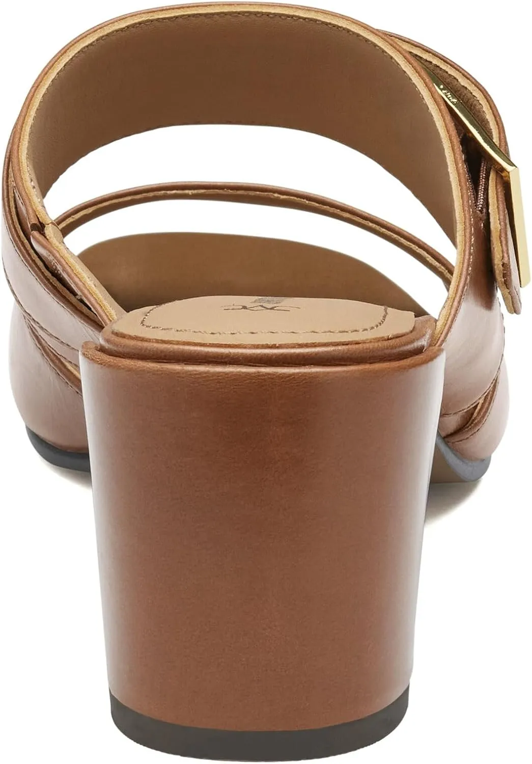 Johnston & Murphy Women’s Everly Buckle Slide Sandals, 2.5” Slip On Heels for Women, Women’s Heeled Sandals