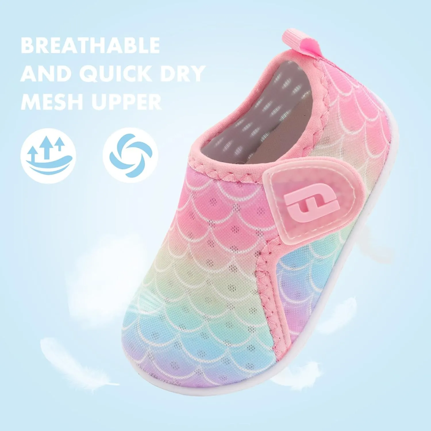 JOINFREE Baby Toddler Water Shoes Boys Girls Sandals Barefoot Kids Breathable Sneakers Shoes for Walking Running
