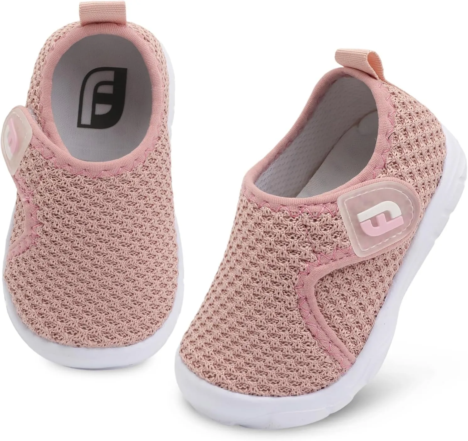 JOINFREE Toddler Boys Girls Barefoot Shoes Breathable Kids Sneakers Lightweight Walking Shoes Slip On Tennie Shoes Wide School Shoes