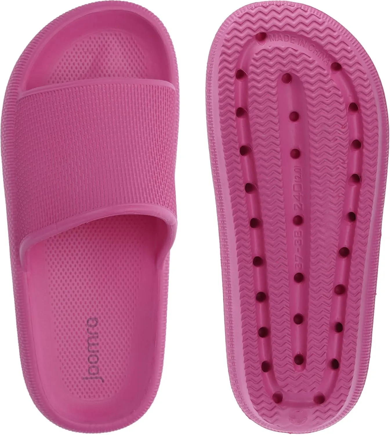 Joomra Pillow Slippers for Women and Men Non Slip Quick Drying Shower Slides Bathroom Sandals | Ultra Cushion | Thick Sole