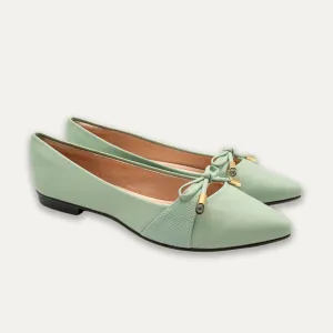 Josefina Matcha Pointed Toe Flats