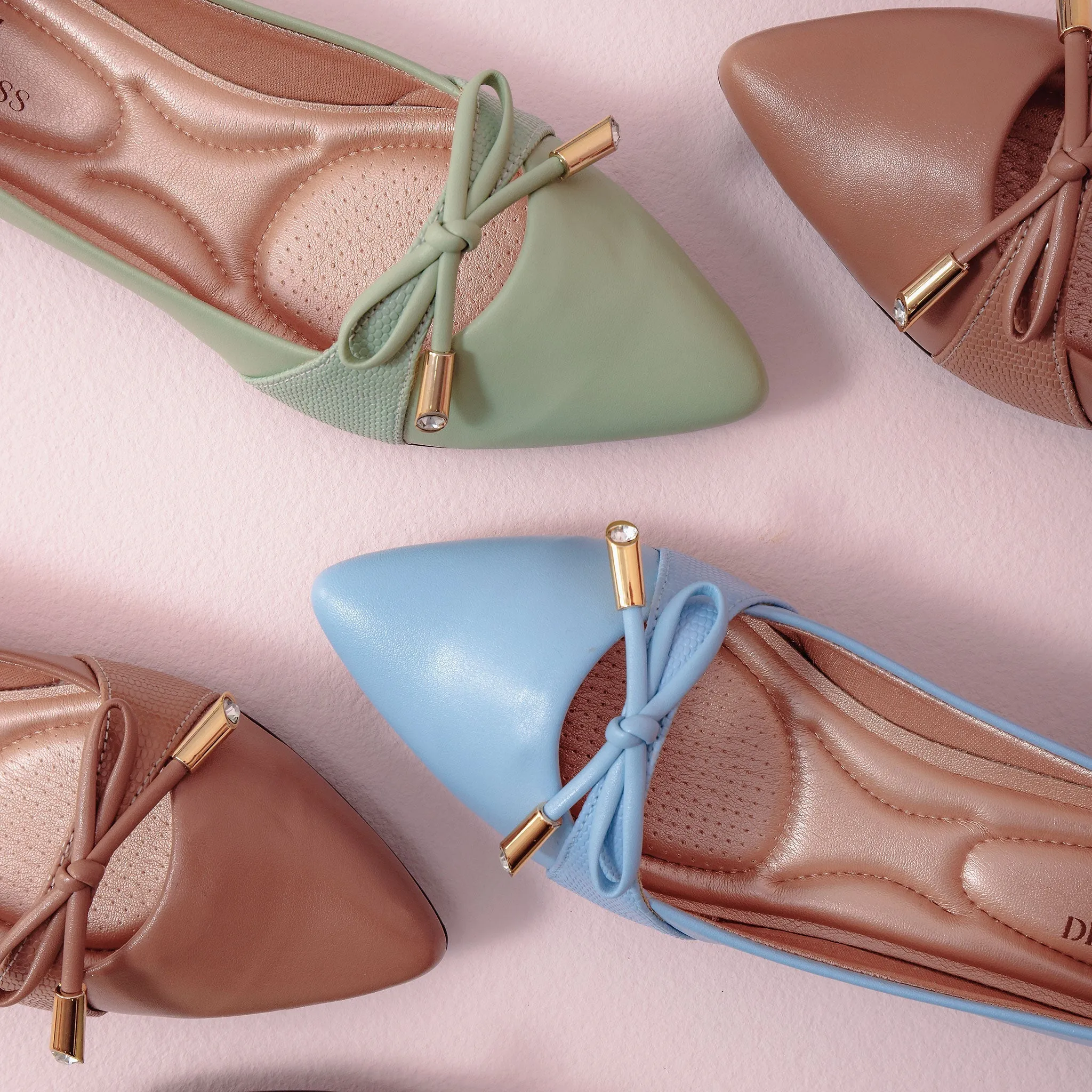Josefina Matcha Pointed Toe Flats