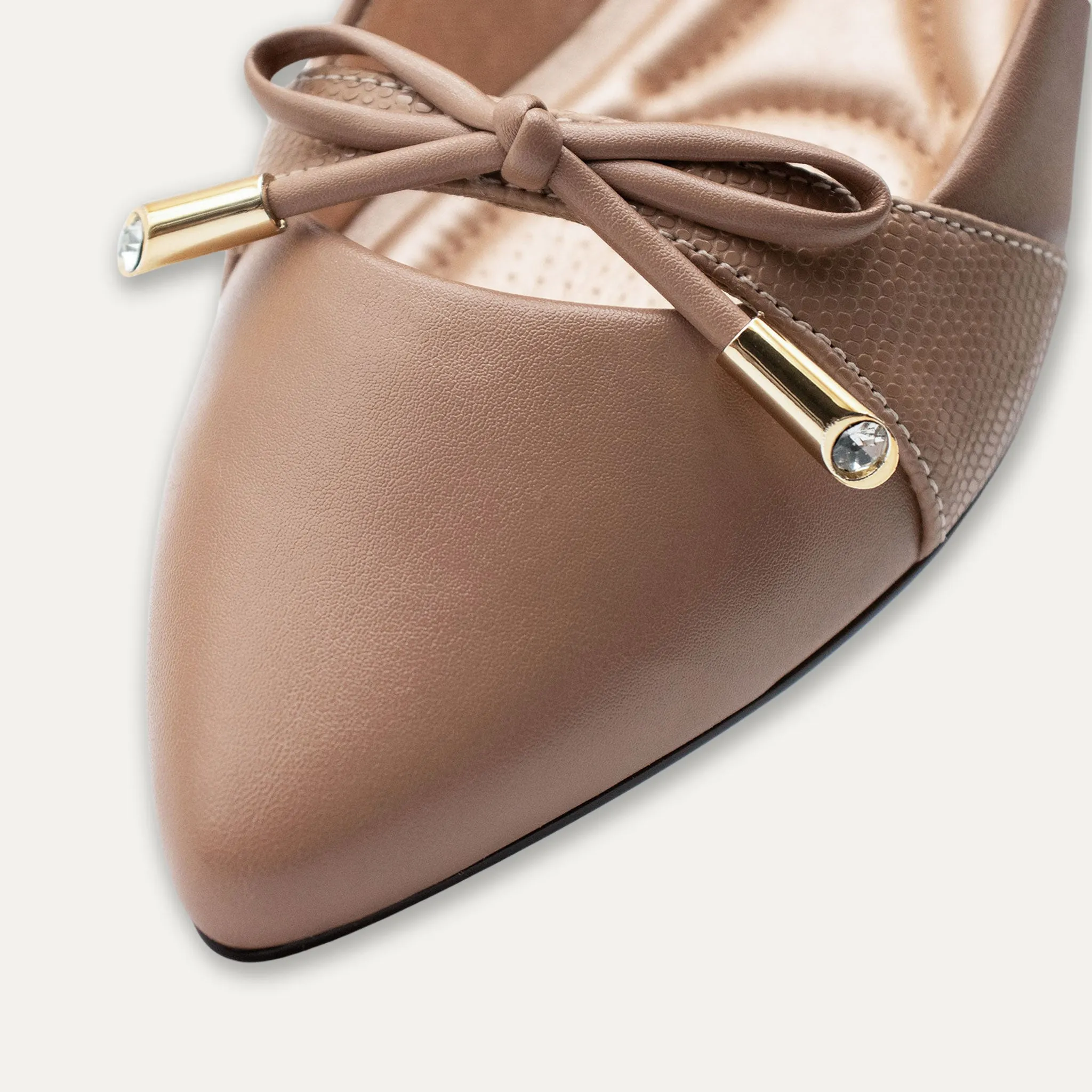 Josefina Tan Pointed Toe Flats