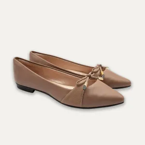 Josefina Tan Pointed Toe Flats