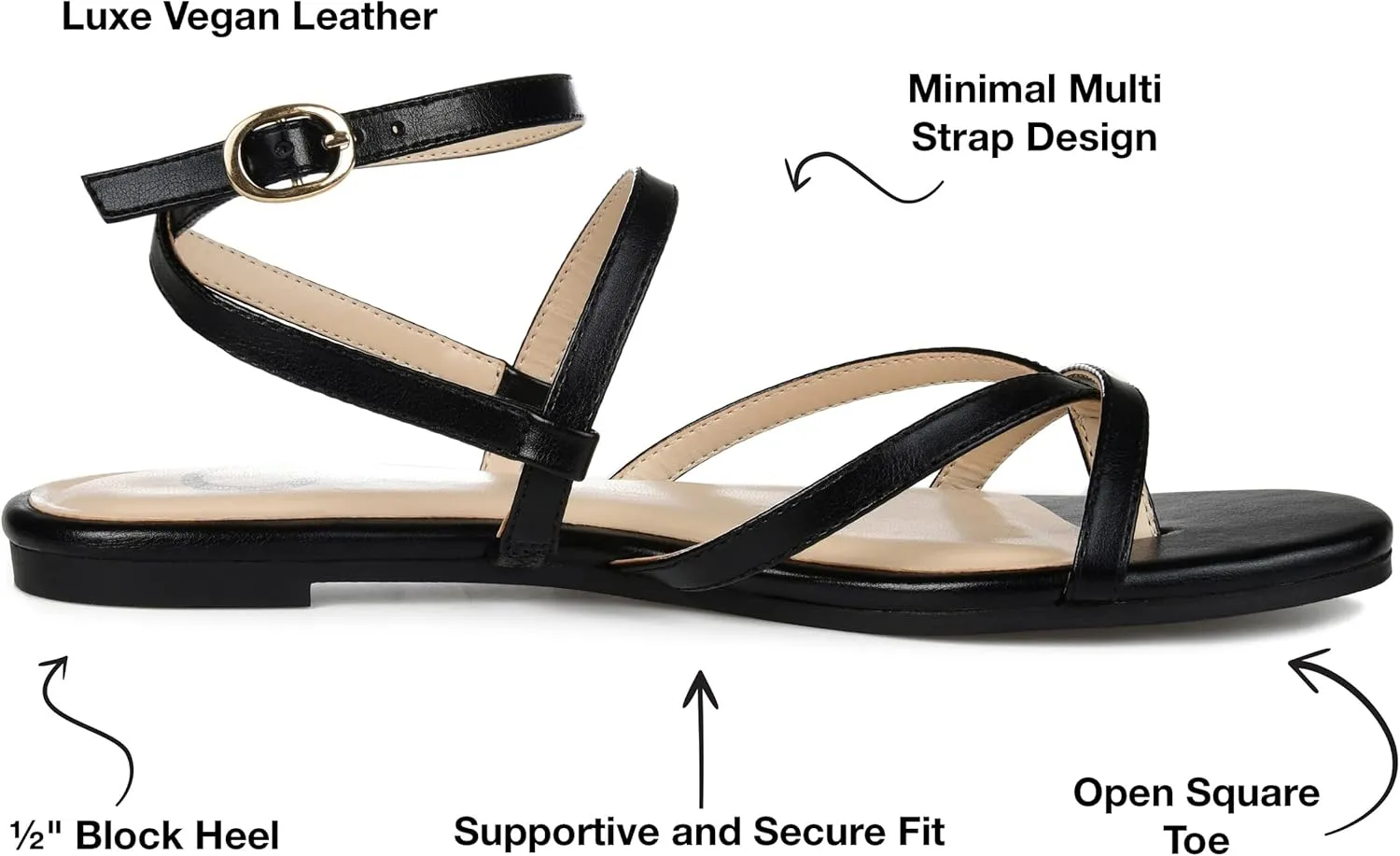 Journee Women's Serissa Flat Sandals