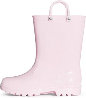 K KomForme Kids Girls & Boys Rain Boots with Easy-on Handles Waterproof Outdoors