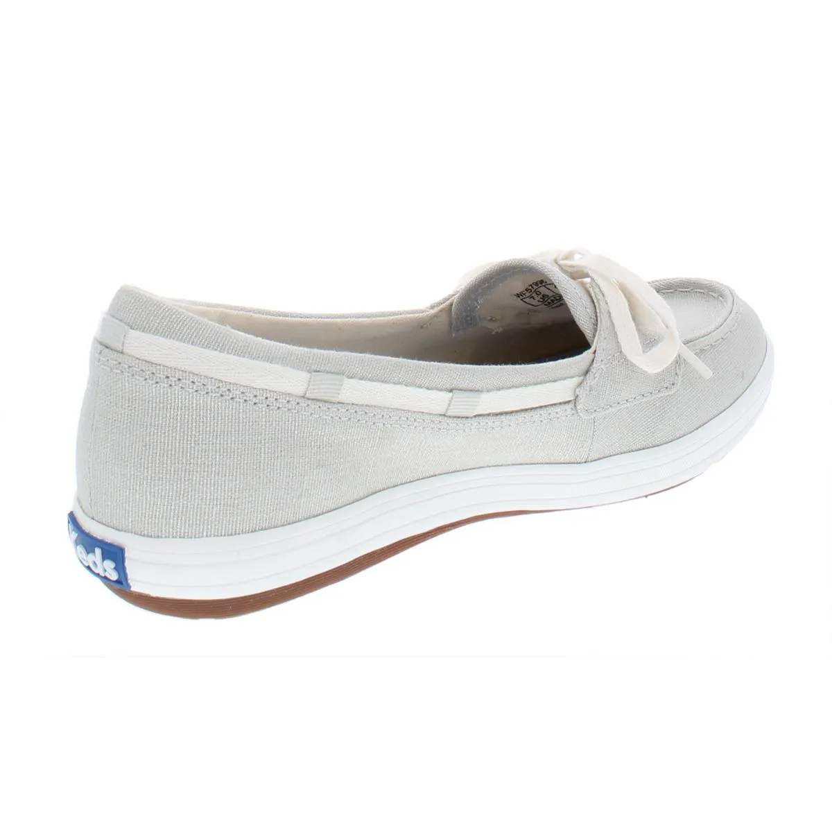 Keds Womens Glimmer Canvas Slip On Boat Shoes