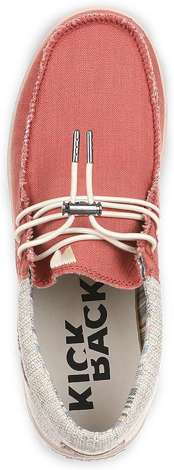 Kickback Haven Shoes - Men's Moccasins - Lightweight Lace Up Mens Smart Casual Shoes - All Day Comfort Mens Canvas Shoes - Men's Slip On Shoes