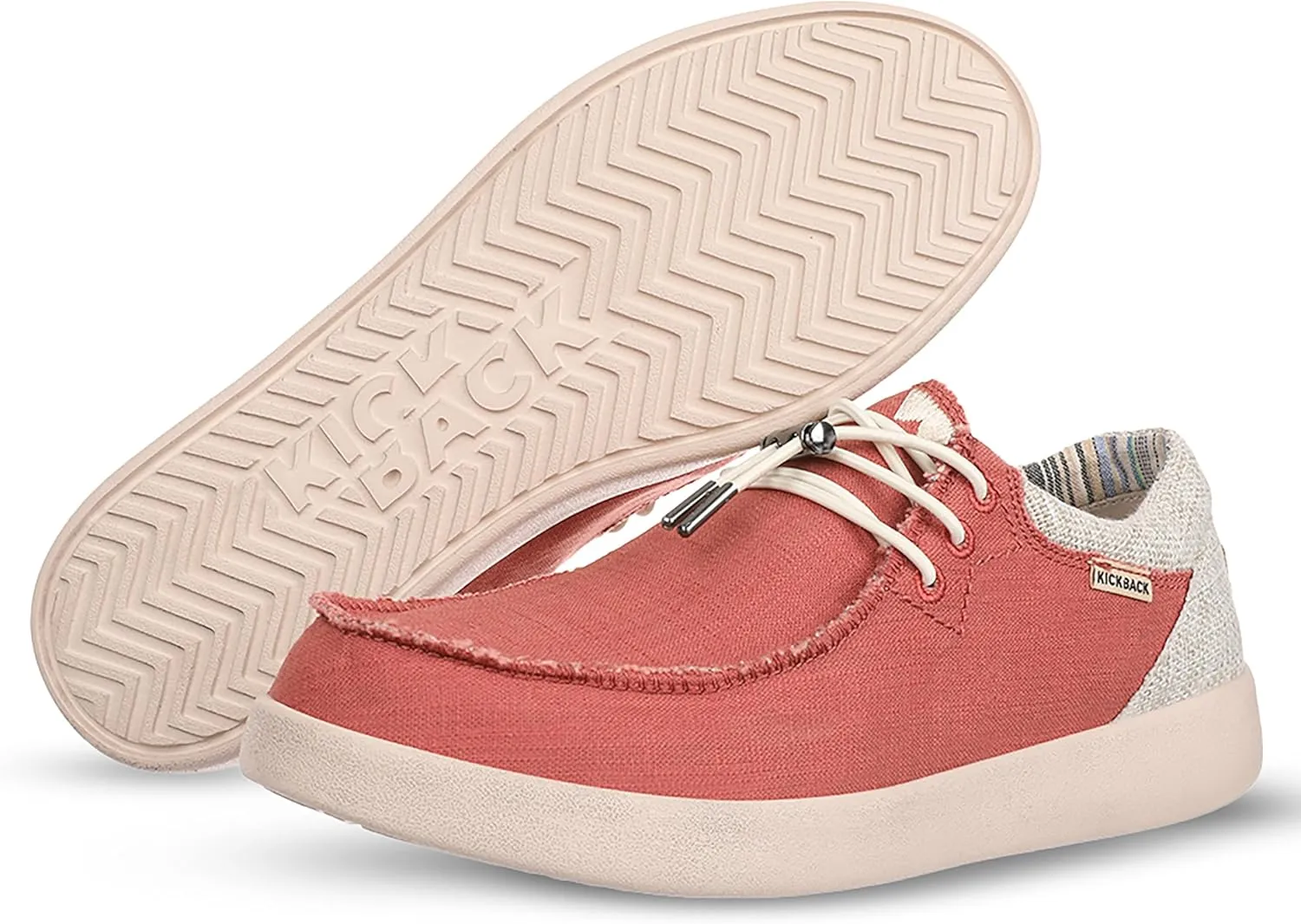 Kickback Haven Shoes - Men's Moccasins - Lightweight Lace Up Mens Smart Casual Shoes - All Day Comfort Mens Canvas Shoes - Men's Slip On Shoes