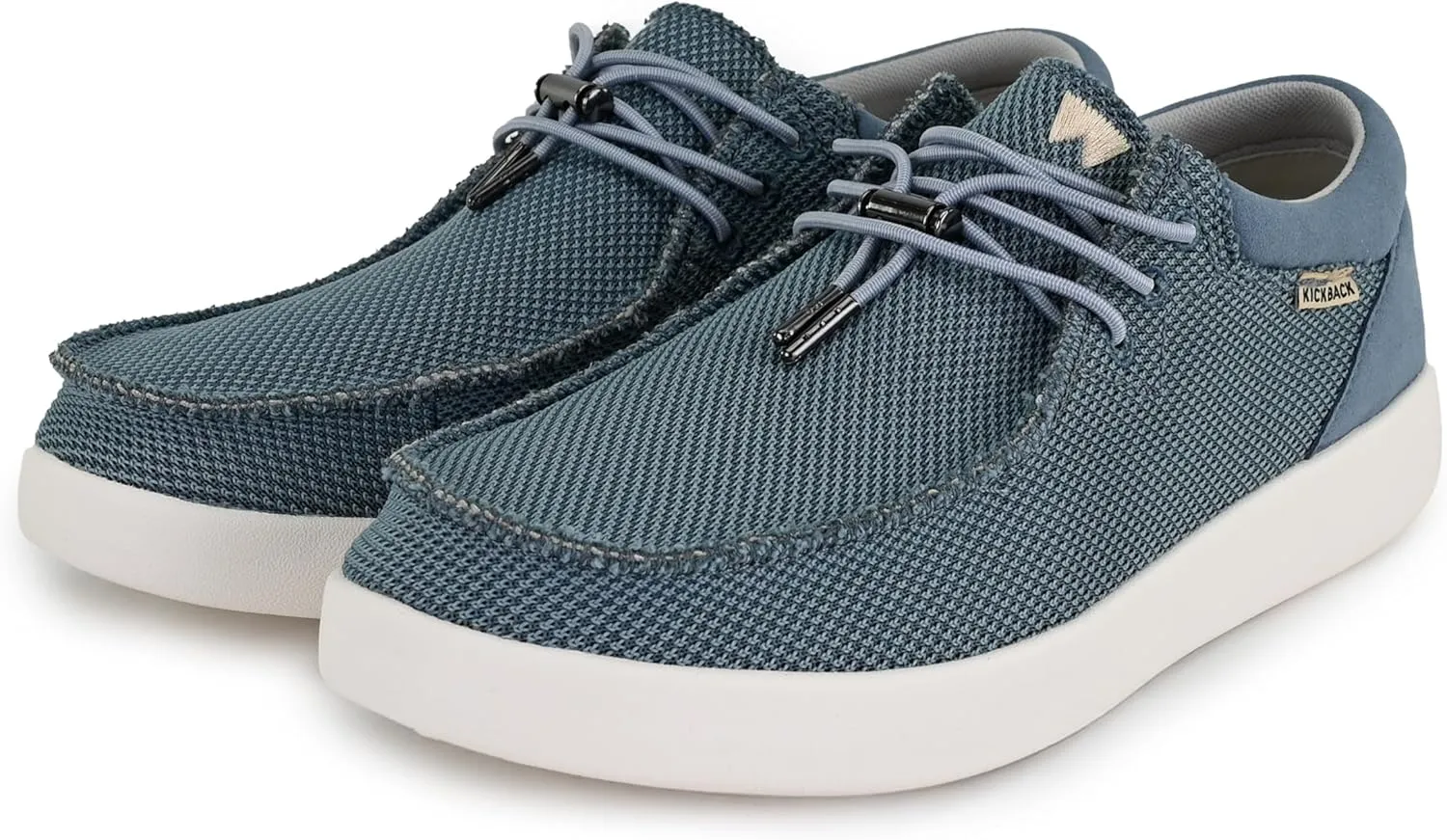 Kickback Haven Shoes - Men's Moccasins - Lightweight Lace Up Mens Smart Casual Shoes - All Day Comfort Mens Canvas Shoes - Men's Slip On Shoes