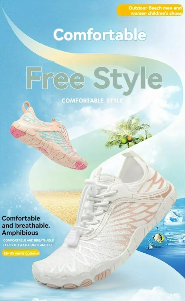 Kids Barefoot Shoes Girls Boys Lightweight Non Slip Water Shoes Unisex Toddler Walking Shoes Comfort Breathable Quick Dry Water Shoes for Boating Swimming Kayaking Riding Runnin Surfing Camping