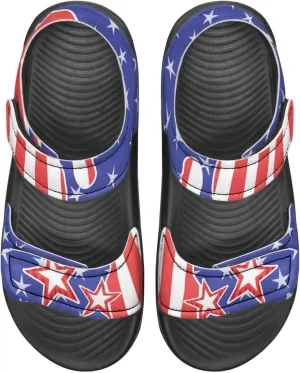 Kids Sandals Cartoon Car Print Athletic Sandals for Boys US 5 Causal Summer Sport Shoes with Adjustable Strap for Hiking Walking Beach Pool