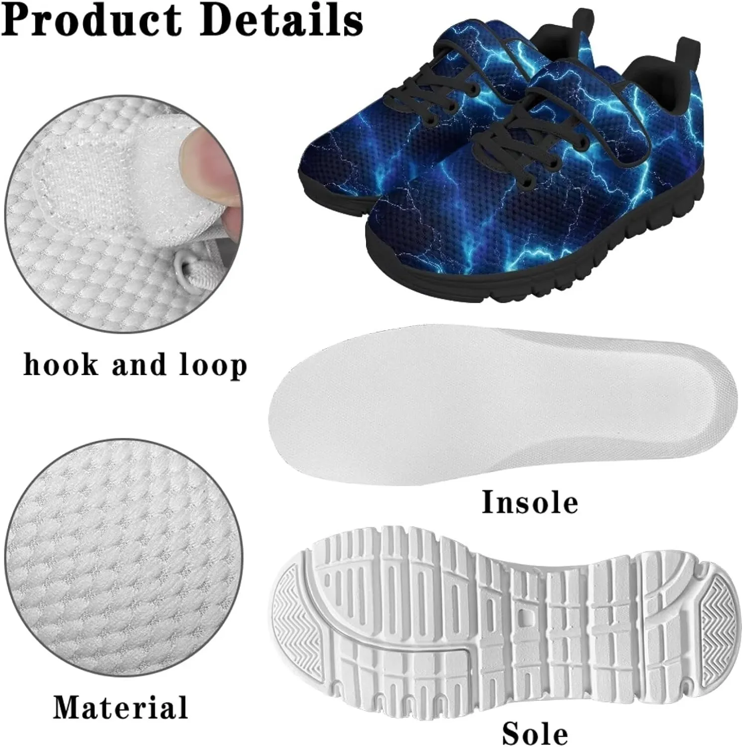 Kids Shoes for Boys Breathable Lightweight Single Buckle Sneakers Low Top Mesh Athletic Casual Shoes