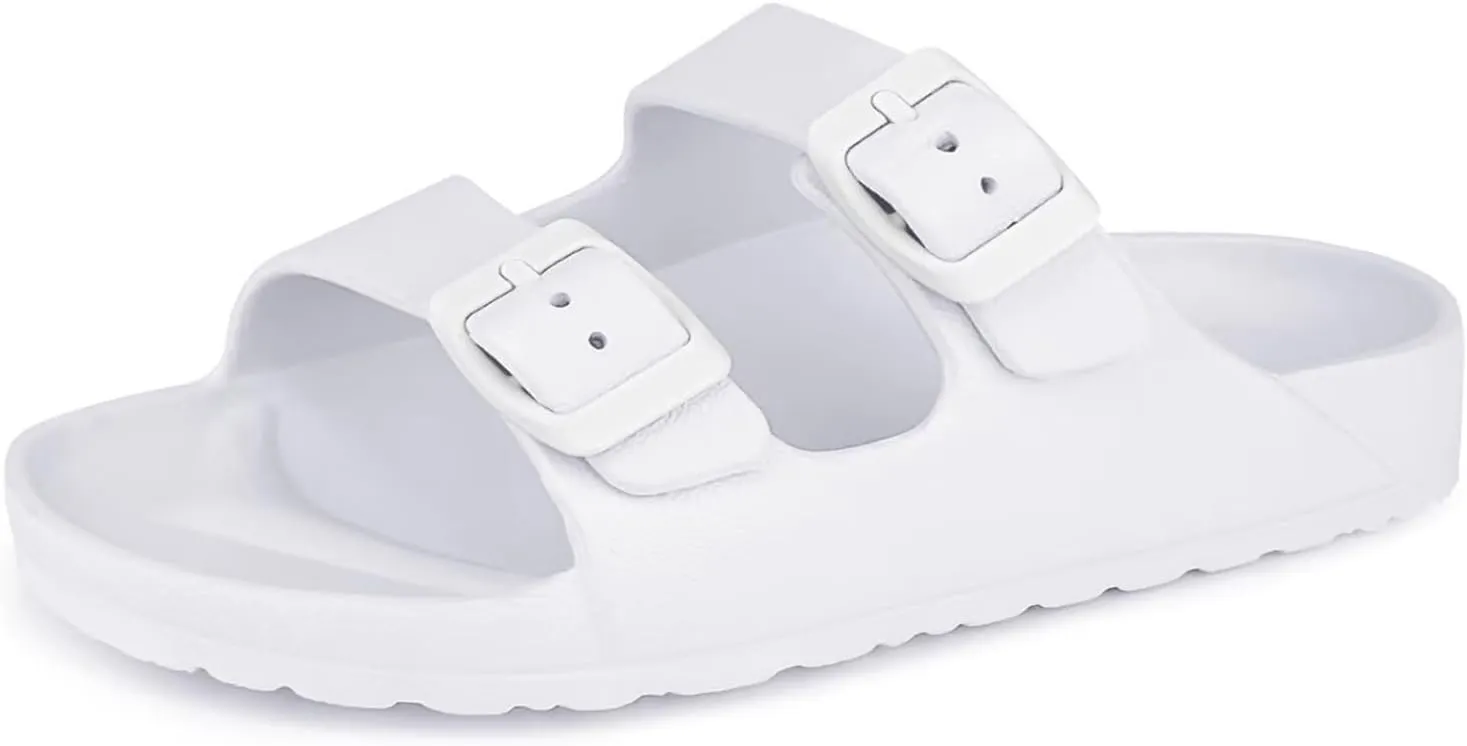 Kids Slide Sandals Boys Girls Buckle Adjustable EVA Slipper Sandals