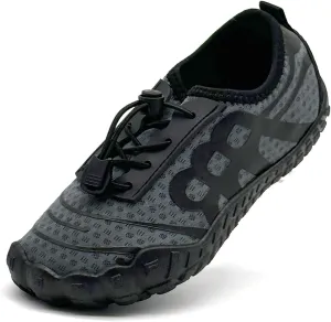 Kids Water Shoes Boys Girls Quick-Dry Beach Lightweight Toddler Barefoot Shoes Slip On Soft Walking Sneakers for Swim Beach Pool Black