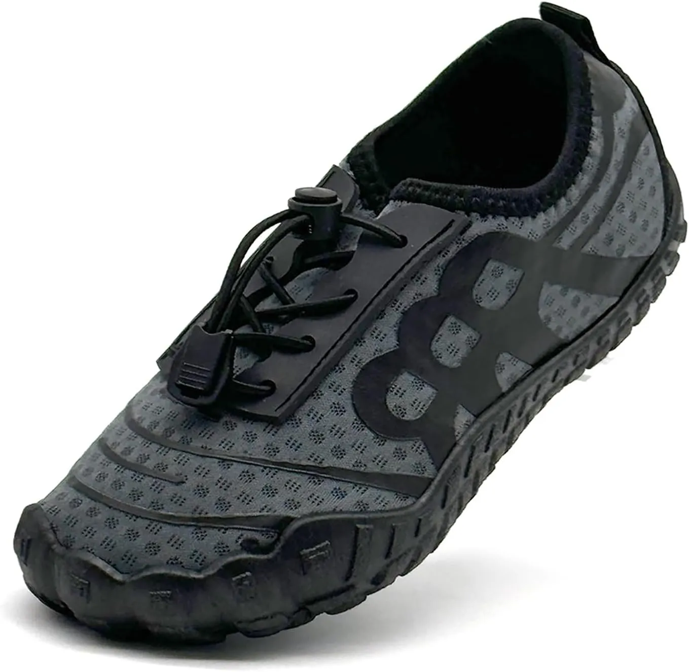 Kids Water Shoes Boys Girls Quick-Dry Beach Lightweight Toddler Barefoot Shoes Slip On Soft Walking Sneakers for Swim Beach Pool Black