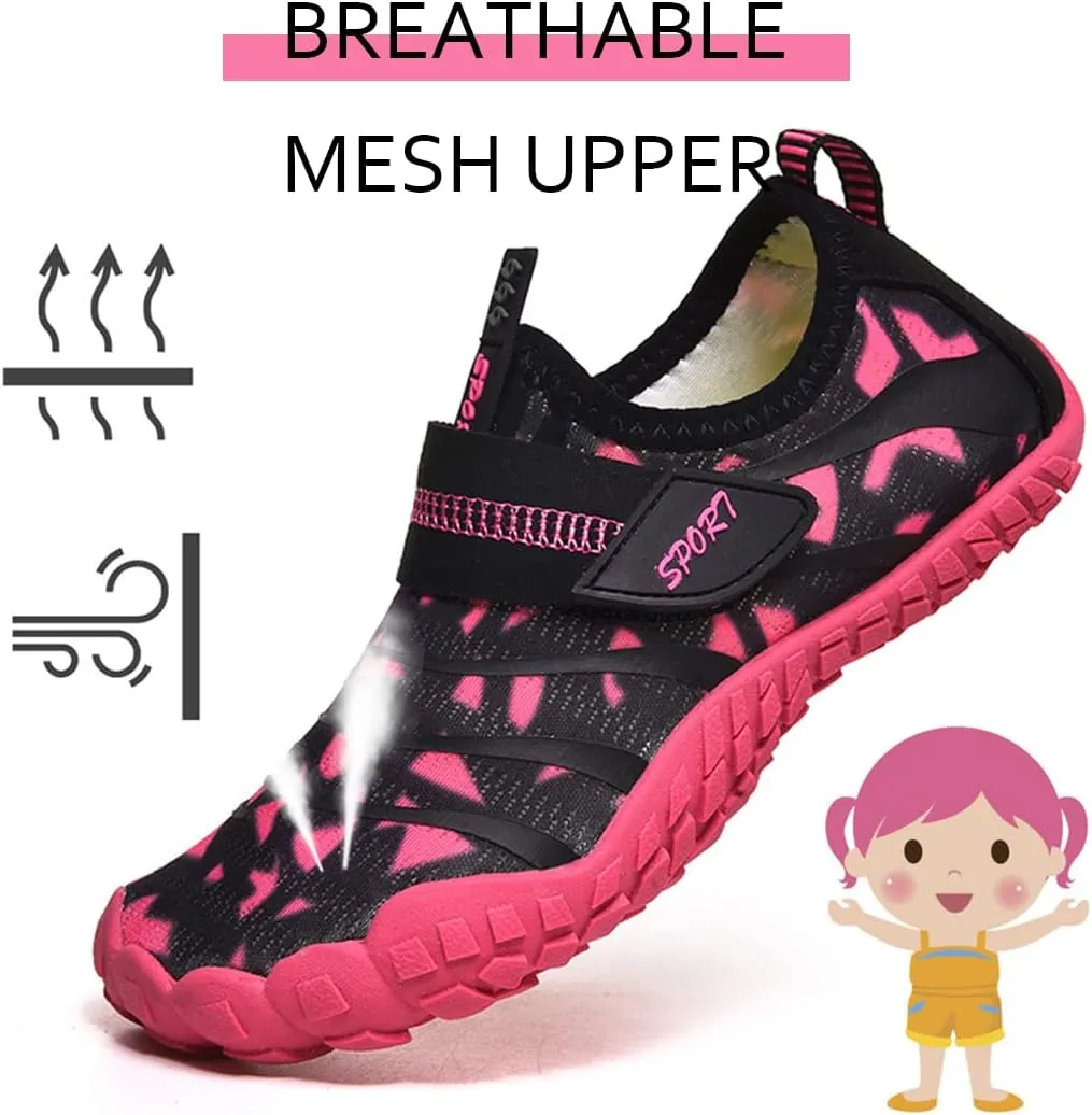 Kids Water Shoes Quick Dry Barefoot Aqua Sport Shoes Boys Girls Lightweight Sneakers Beach Swim Pool Shoes