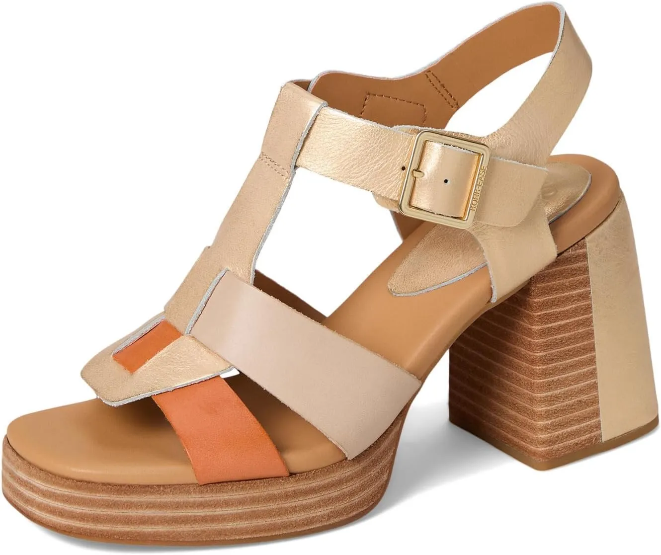 KORK-EASE Women's Macey Heeled Platform Sandal