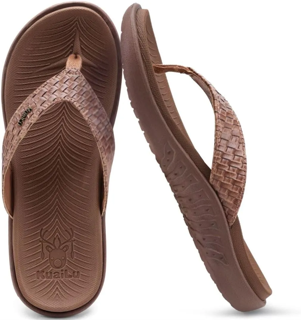 KuaiLu Womens Flip Flops Ladies Yoga Mat Comfortable Walking Thong Sandals With Plantar Fasciitis Arch Support Slip On Indoor Outdoor For Summer