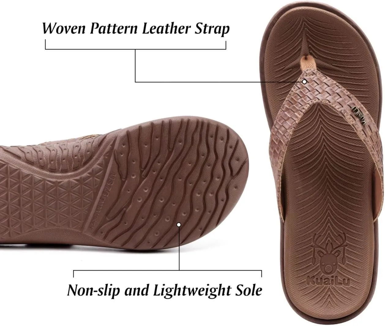 KuaiLu Womens Flip Flops Ladies Yoga Mat Comfortable Walking Thong Sandals With Plantar Fasciitis Arch Support Slip On Indoor Outdoor For Summer