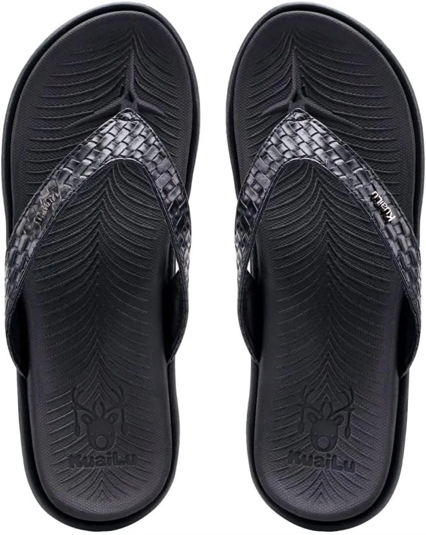 KuaiLu Womens Flip Flops Ladies Yoga Mat Comfortable Walking Thong Sandals With Plantar Fasciitis Arch Support Slip On Indoor Outdoor For Summer