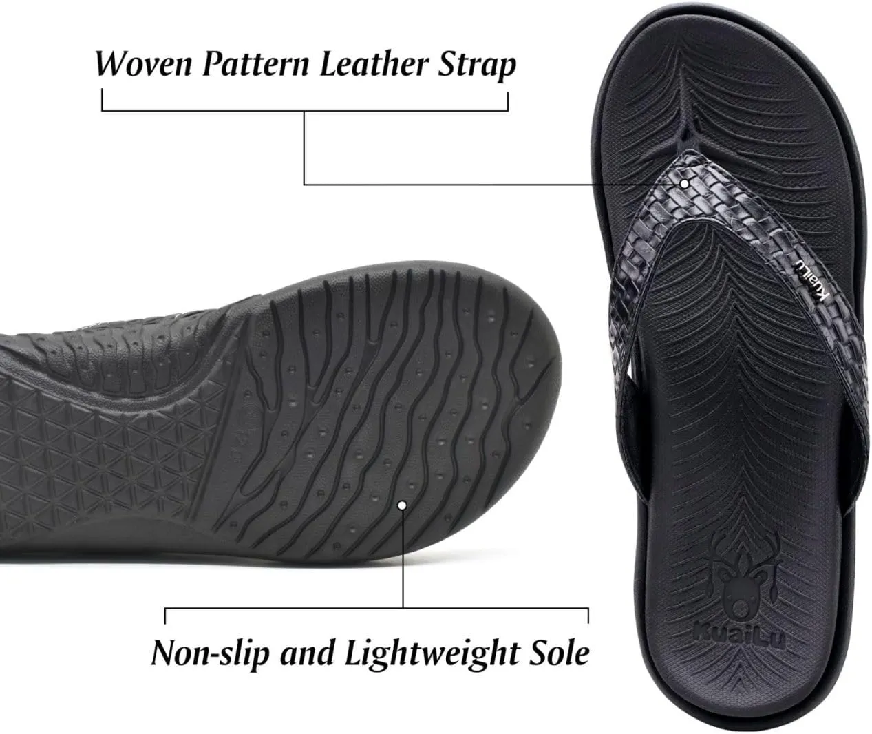 KuaiLu Womens Flip Flops Ladies Yoga Mat Comfortable Walking Thong Sandals With Plantar Fasciitis Arch Support Slip On Indoor Outdoor For Summer