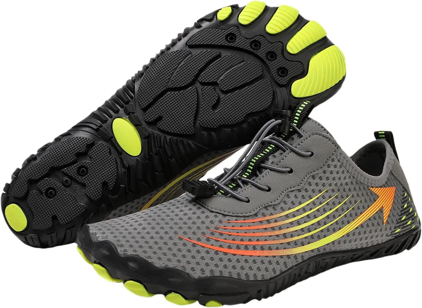 Kubbon Hike Barefoot Footwear Womens Breathable & Non-Slip Athletic Footwear Wide Toe Water Shoes Barefoot Hiking Shoes Unisex