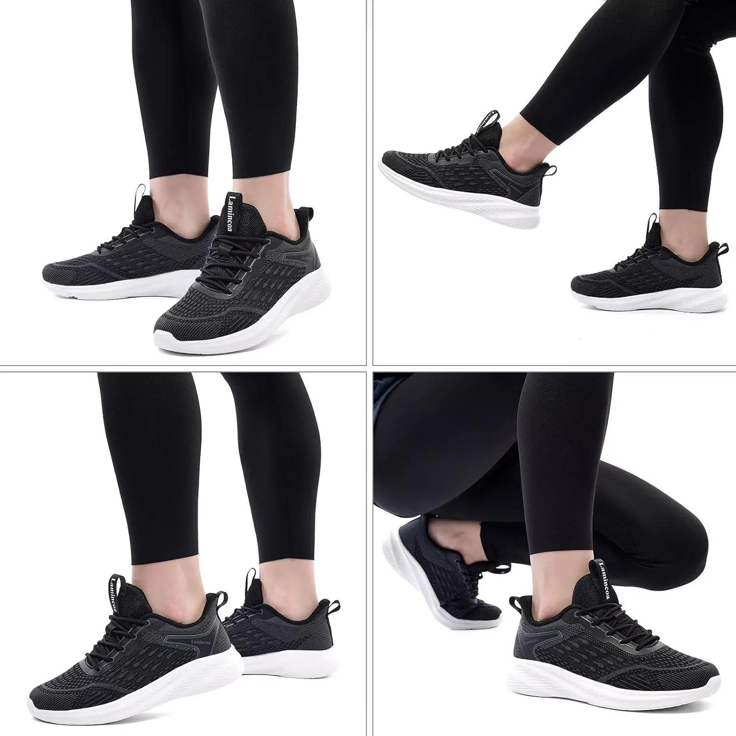 Lamincoa Women Walking Shoes Slip on Running Sneakers Lightweight Athletic Gym Workout Tennis Shoes